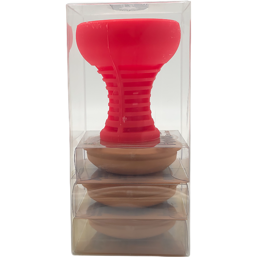 Silicone Bowl with 3 Clay Inserts (Medium and Large Inserts)