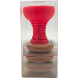 Silicone Bowl with 3 Clay Inserts (Medium and Large Inserts)