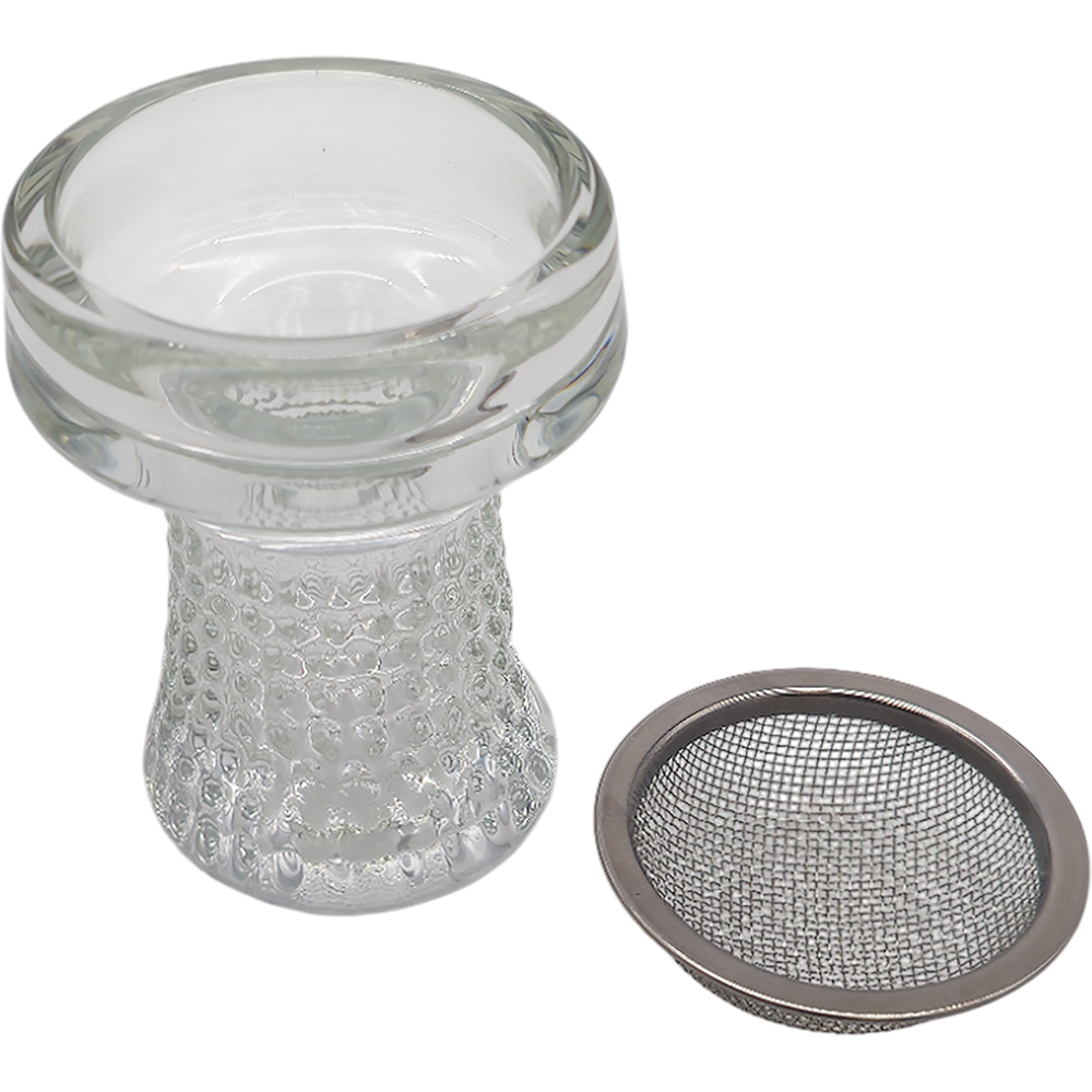 Clear Glass Bowl with Mesh Screen